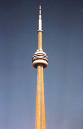 What materials were used to build the CN Tower?