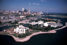 Ontario Place overhead view