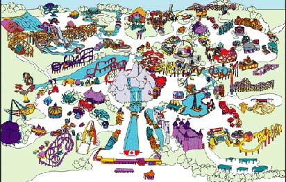 Map of Paramount Canada's Wonderland