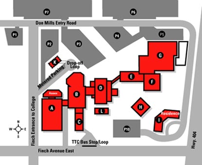 Seneca College Newnham Campus map