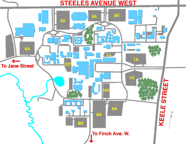 York University Campus Map York University Keele Campus - Toronto Ontario Canada